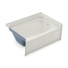 Aker 141082-AFR/L-058-007 - GT-4260 60 in. x 40.5 in. Rectangular Alcove Bathtub with Left Drain in Biscuit