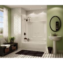 Aker 142012-000-002-094 - KDTS 3260 AcrylX Alcove Left-Hand Drain Four-Piece Tub Shower in White