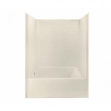 Aker 141394-000-004-101 - 6042STT AcrylX Alcove Right-Hand Drain One-Piece Tub Shower in Bone