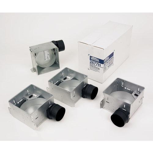 A Fan/Light Housing Pack, Includes built-in slide channels and mounting brackets.