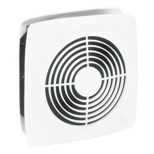8 in., Room To Room  Fan, White Square Plastic Grille, 180 CFM.