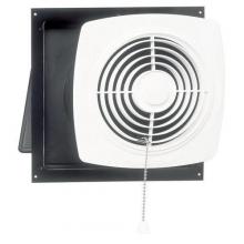 Broan-Nutone 506 - 10 in., Chain-Operated Wall Fan, White Square Plastic Grille, 470 CFM.