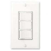 Broan-Nutone 77DW - Multi-Function Control, White, Three Switch Control With Four-Function Control, Heater/Fan/Light, Ni