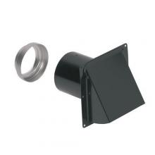 Broan-Nutone 885BL - Wall Cap, Steel, Black,  for 3 in. and 4 in. round duct .