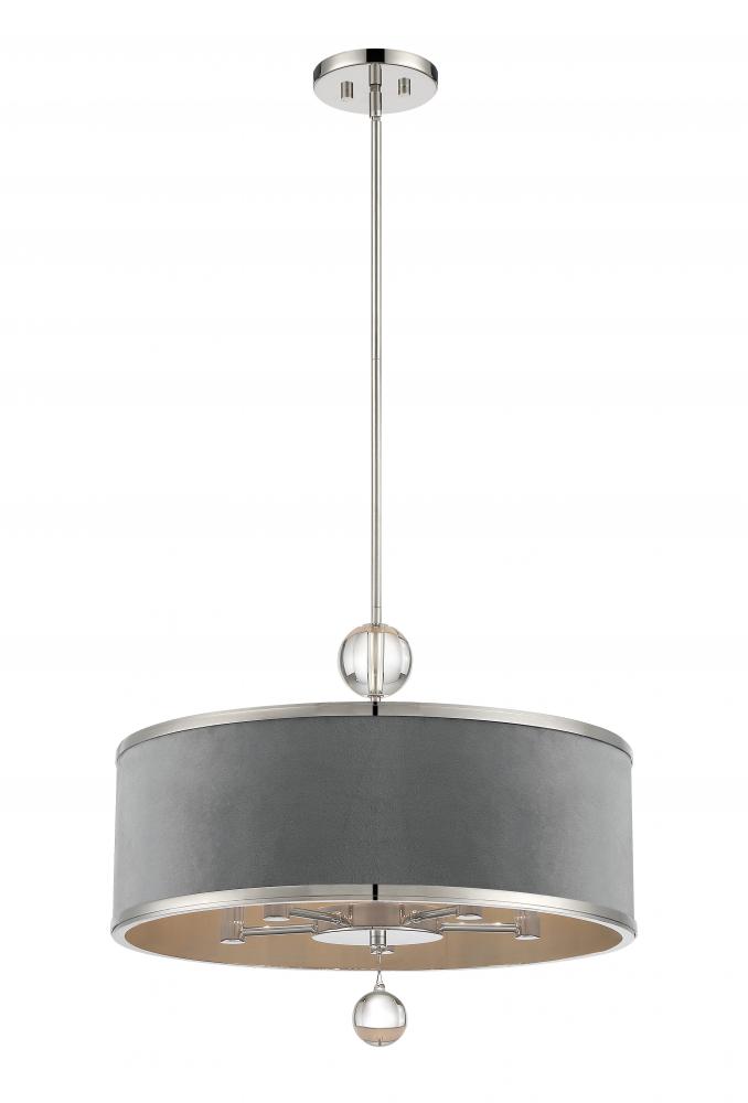 5 LIGHT CONVERTIBLE PENDANT SEMI FLUSH