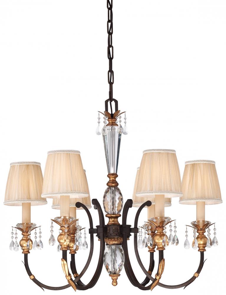 Bella Cristallo - 6 Light Chandelier