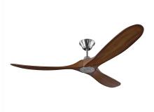 Visual Comfort & Co. Fan Collection 3MAVR60BSKOA - Maverick 60" - Brushed Steel w Koa Blades