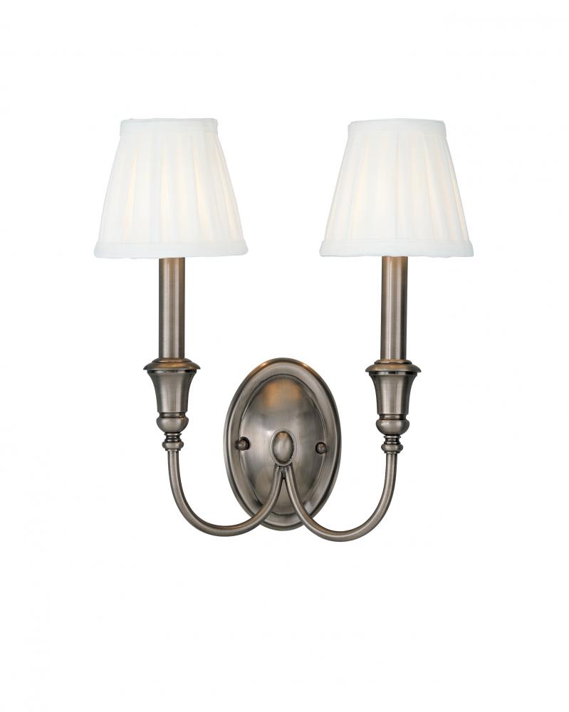 2 LIGHT WALL SCONCE