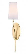 Hudson Valley 3711-AGB-WS - 1 LIGHT WALL SCONCE w/WHITE SHADE