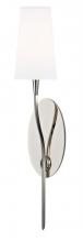 Hudson Valley 3711-PN-WS - 1 LIGHT WALL SCONCE w/WHITE SHADE