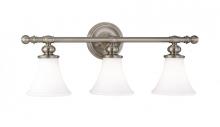 Hudson Valley 4503-SN - 3 LIGHT BATH BRACKET