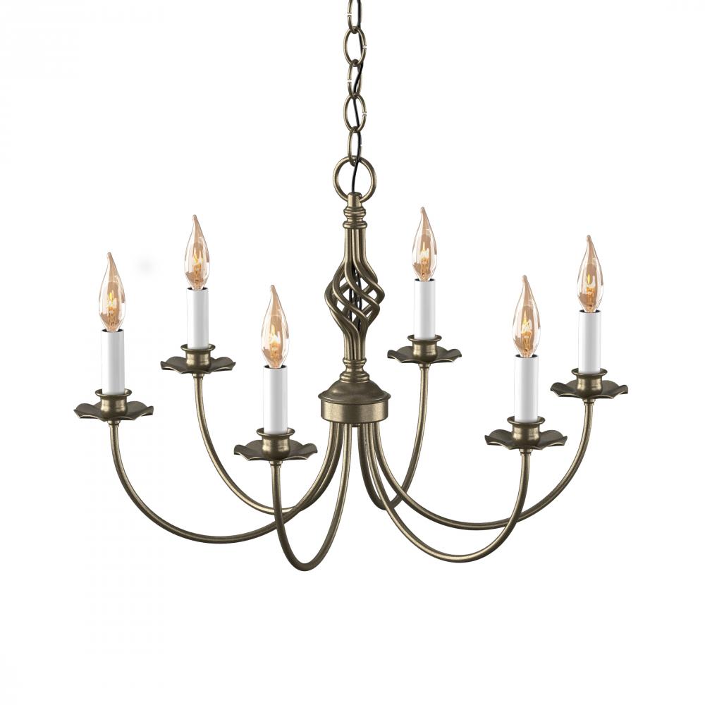 Twist Basket 6 Arm Chandelier