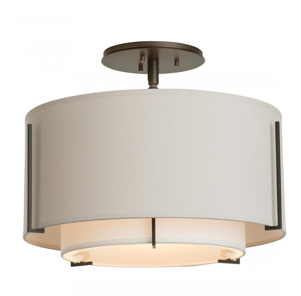 Exos Small Double Shade Semi-Flush