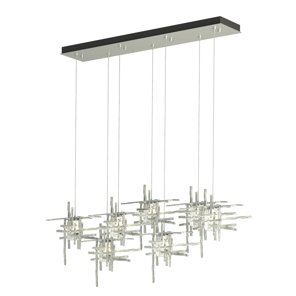 Tura 7-Light Seeded Glass Pendant