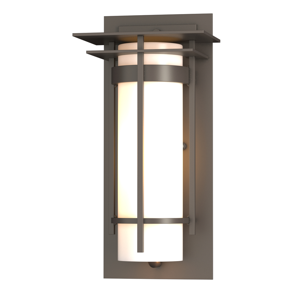 Banded with Top Plate Small Outdoor Sconce