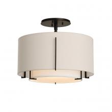 Hubbardton Forge 126501-SKT-10-SF1099-SE1590 - Exos Small Double Shade Semi-Flush