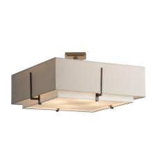 Hubbardton Forge 126513-SKT-07-SF2012-SE2401 - Exos Square Large Double Shade Semi-Flush