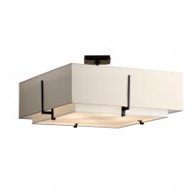 Hubbardton Forge 126513-SKT-10-SF2012-SE2401 - Exos Square Large Double Shade Semi-Flush