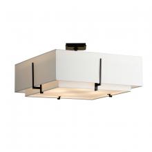 Hubbardton Forge 126513-SKT-10-SF2012-SF2401 - Exos Square Large Double Shade Semi-Flush