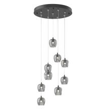  131103-SKT-STND-10-YL0709 - Ume 9-Light Pendant