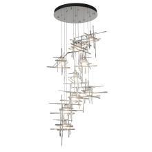 Hubbardton Forge 131109-SKT-STND-85-YC0305 - Tura 9-Light Frosted Glass Pendant