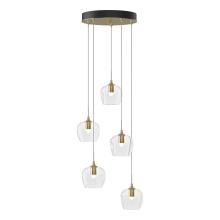  131123-SKT-STND-86-ZM0709 - Ume 5-Light Pendant