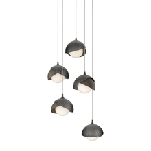 Hubbardton Forge 131125-SKT-LONG-05-89-GG0711 - Brooklyn 5-Light Double Shade Pendant