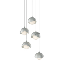 Hubbardton Forge 131125-SKT-LONG-82-82-GG0711 - Brooklyn 5-Light Double Shade Pendant