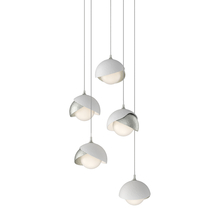 Hubbardton Forge 131125-SKT-LONG-85-02-GG0711 - Brooklyn 5-Light Double Shade Pendant