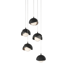 Hubbardton Forge 131125-SKT-LONG-89-10-GG0711 - Brooklyn 5-Light Double Shade Pendant