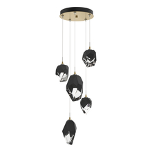 Hubbardton Forge 131139-SKT-LONG-86-BP0756 - Chrysalis 5-Light Mixed Crystal Pendant