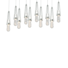 Hubbardton Forge 131200-SKT-LONG-82-YG0434 - Link 10-Light Blown Glass Pendant