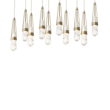 Hubbardton Forge 131200-SKT-LONG-84-YJ0434 - Link 10-Light Blown Glass Pendant