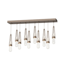 Hubbardton Forge 131200-SKT-STND-05-YG0434 - Link 10-Light Blown Glass Pendant