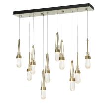 Hubbardton Forge 131200-SKT-STND-86-YG0434 - Link 10-Light Blown Glass Pendant