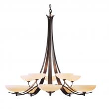 Hubbardton Forge 191248-SKT-07-GG0123 - Aegis 10 Arm Chandelier