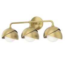 Hubbardton Forge 201375-SKT-86-86-GG0711 - Brooklyn 3-Light Double Shade Bath Sconce