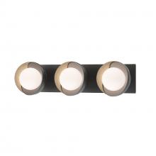 Hubbardton Forge 201378-SKT-10-84-GG0711 - Brooklyn 3-Light Straight Double Shade Bath Sconce