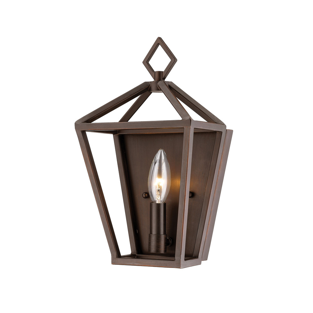 1-Light Wall Sconce Rubbed Bronze