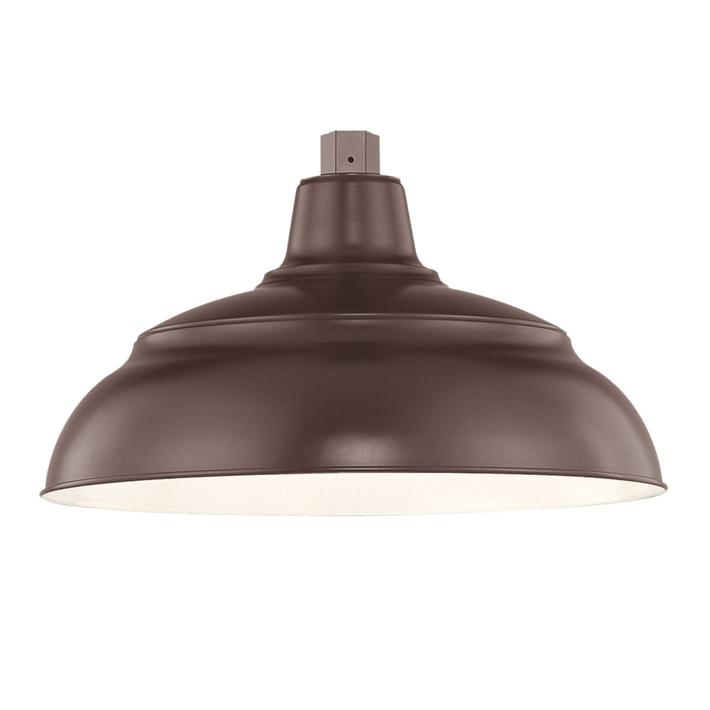 R Series 1-Light Warehouse Shade Architect Bronze