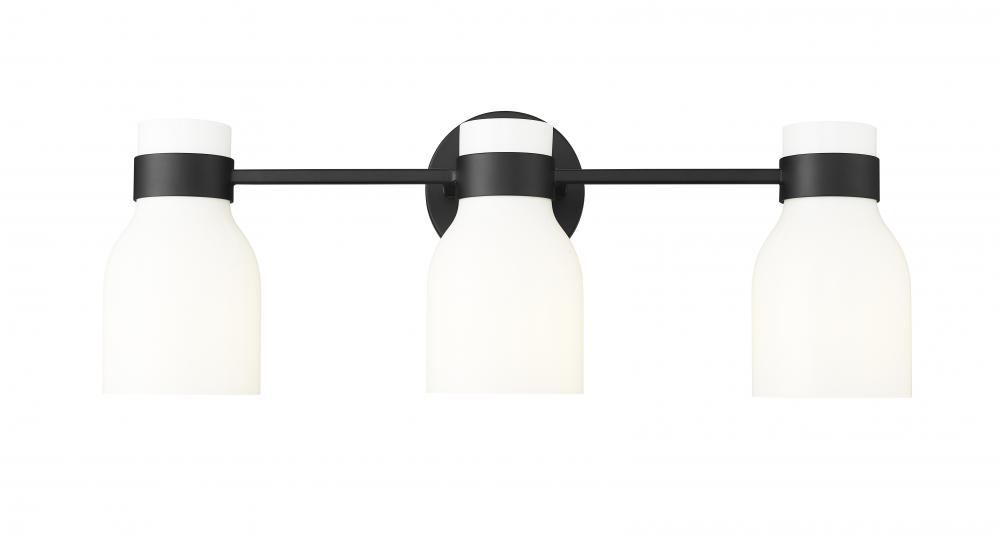 Corella 3-Light Vanity Matte Black