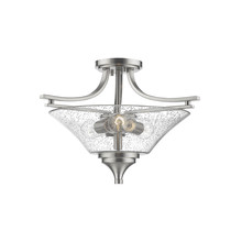 Millennium 1483-SN - Natalie 3-Light Semi-Flush Ceiling Mount Satin Nickel