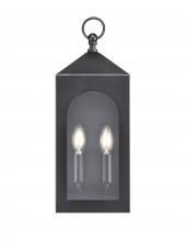 Millennium 7802-PBK - Bratton 2-Light Outdoor Wall Sconce Powder Coated Black