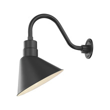 Millennium RAS12-SB - R Series 1-Light Angle Shade Satin Black