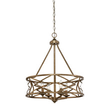 Millennium 2174-VG - Lakewood 4-Light Chandelier Ceiling Light Vintage Gold