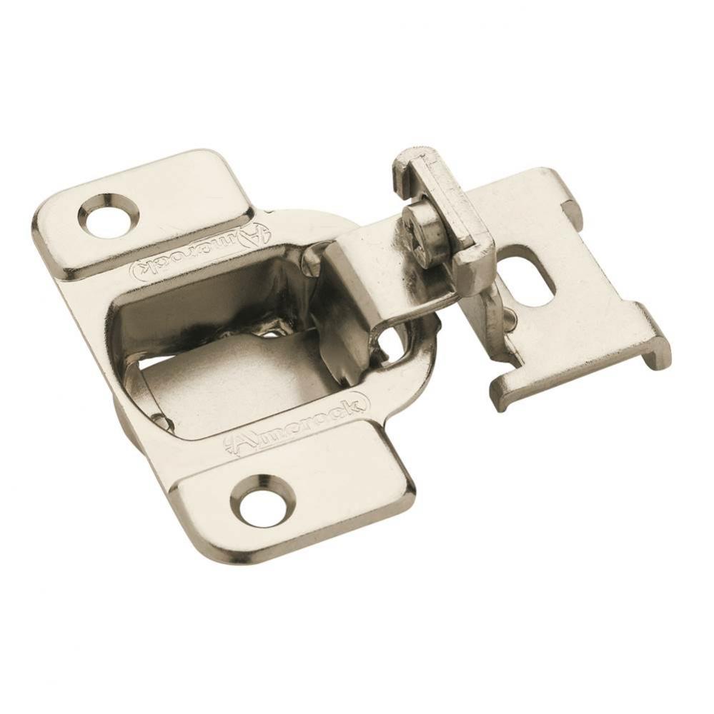 1/4 in (6 mm) Overlay Matrix Concealed Nickel Hinge - 2 Pack