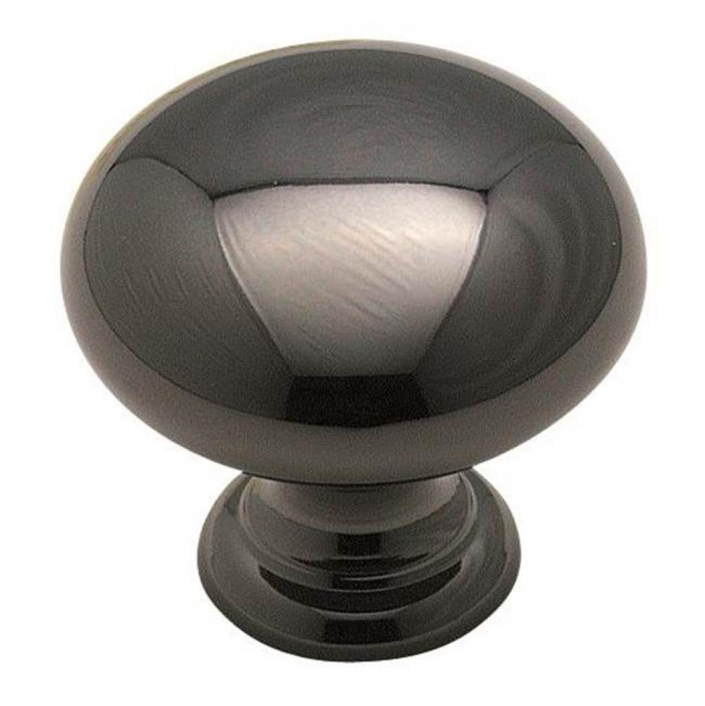 Brass Classics 1-1/4 in (32 mm) Diameter Black Nickel Cabinet Knob