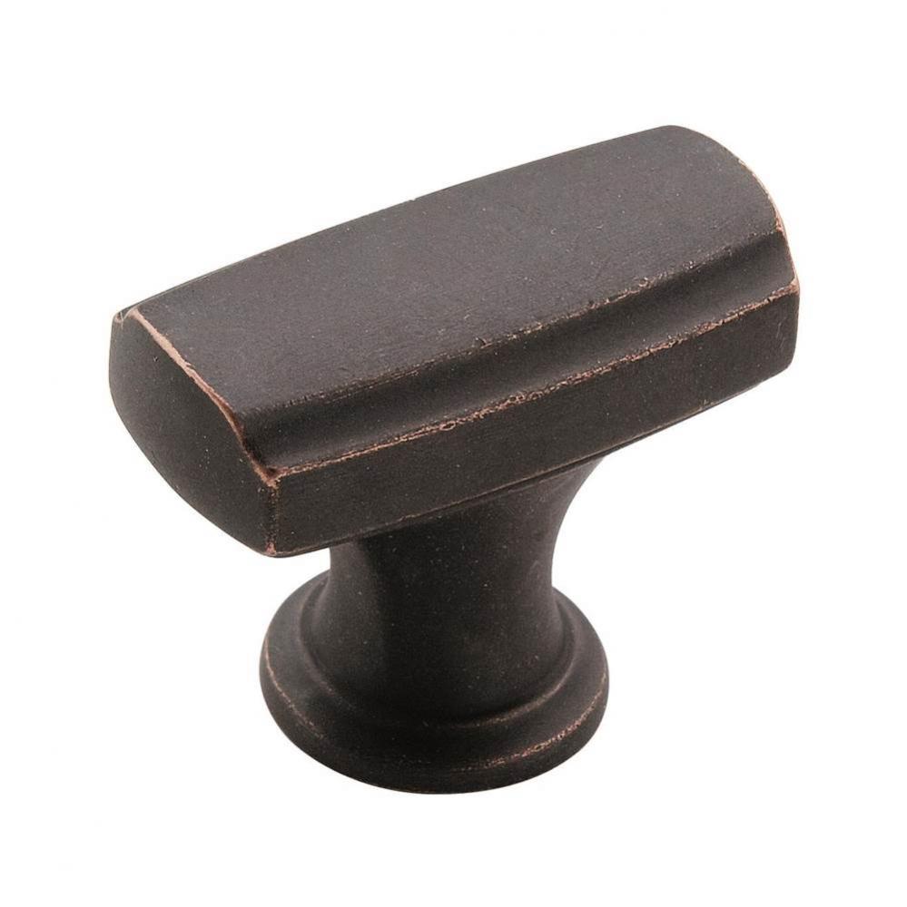 Highland Ridge 1-3/8 in (35 mm) Length Dark-Oiled Bronze Cabinet Knob