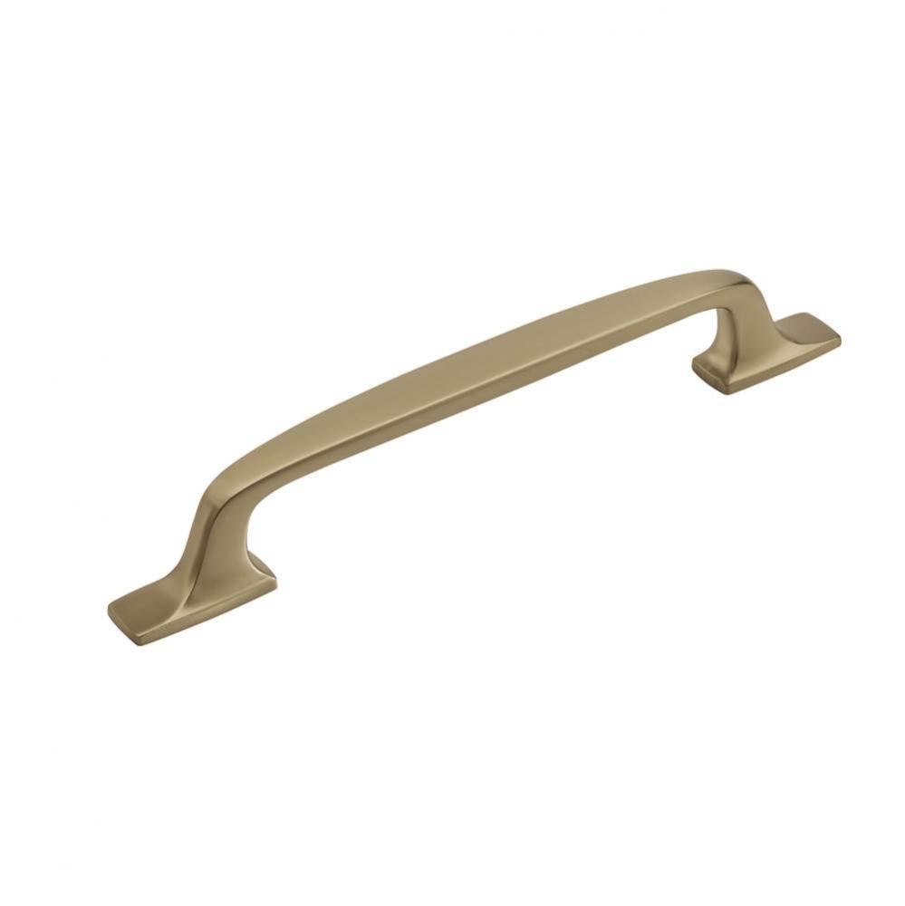 Highland Ridge 8 in (203 mm) Center-to-Center Golden Champagne Appliance Pull