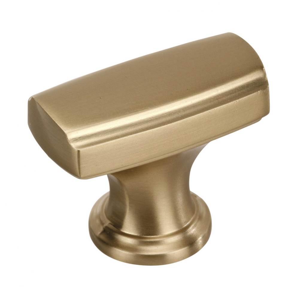 Highland Ridge 1-3/8 in (35 mm) Length Golden Champagne Cabinet Knob